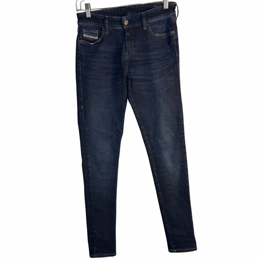 Diesel Slandy Super Skinny Jeans Size 28 Dark Wash Stretch Denim